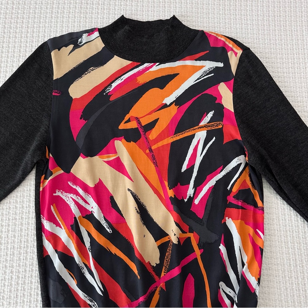 Colorful Abstract Women's Sweater - Picture 3 of 6